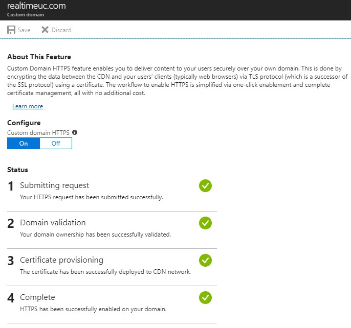 Custom Domains HTTPS